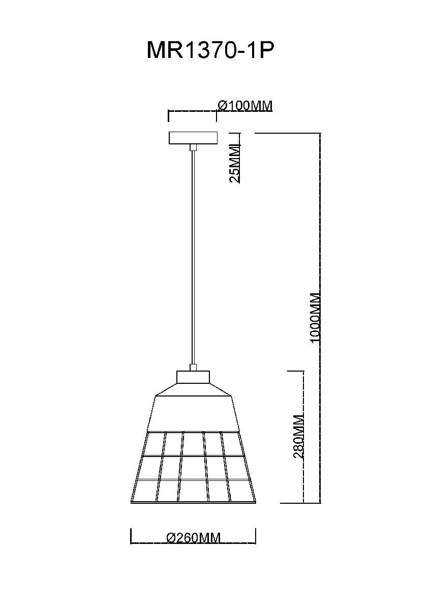 Подвесной светильник MyFar Hill MR1370-1P Подвесной светильник MyFar Hill MR1370-1P