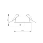 Чаша потолочная встраиваемая Arlight SPX-CANOPY-R90-C4 (BK) 046018