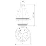 Подвесной светильник Eurosvet Imperio 90241/2 черный/ золото Smart