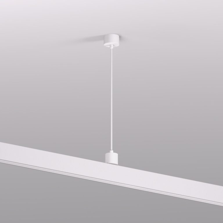 Подвод питания для подвесного монтажа трека Denkirs Smart Base TR2124-WH