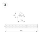 Линейный светильник Arlight SP-LAGERN-L885-150W Day5000 052034