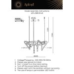 Подвесная люстра Aployt Malgorzata APL.066.03.45