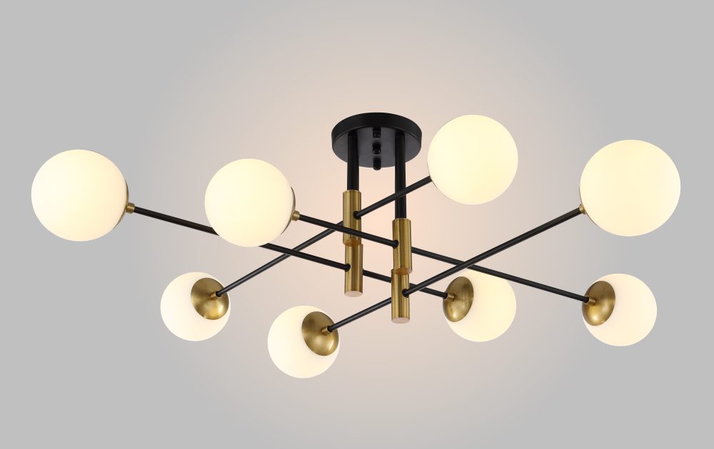 Потолочная люстра Crystal Lux Fidel FIDEL PL8 BLACK Потолочная люстра Crystal Lux Fidel FIDEL PL8 BLACK