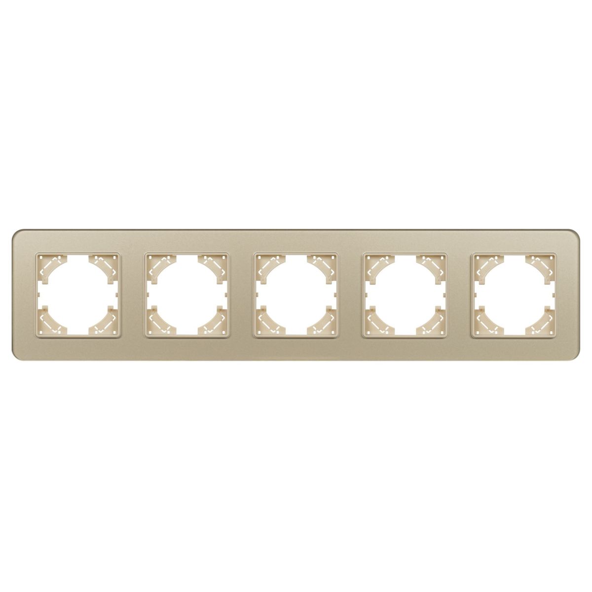 Рамка на 5 постов стеклянная Arlight FRM-OMALI-SFGS-5-GD 049723 Рамка на 5 постов стеклянная Arlight FRM-OMALI-SFGS-5-GD 049723