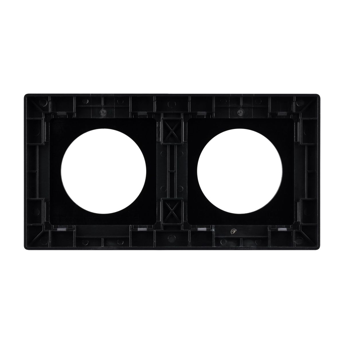 Рамка 2-местная алюминиевая Arlight FRM-PRESTO-ALR-2-BK 043875 Рамка 2-местная алюминиевая Arlight FRM-PRESTO-ALR-2-BK 043875
