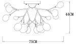 Потолочная люстра ARTE Lamp A7274PL-27WH