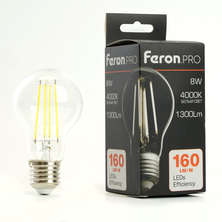 Светодиодная лампа Feron LB-1108 E27 8W 4000K 48893