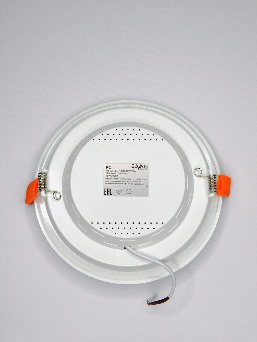 Встраиваемый светильник Elvan VLS-106R-18W-WW-Wh Встраиваемый светильник Elvan VLS-106R-18W-WW-Wh