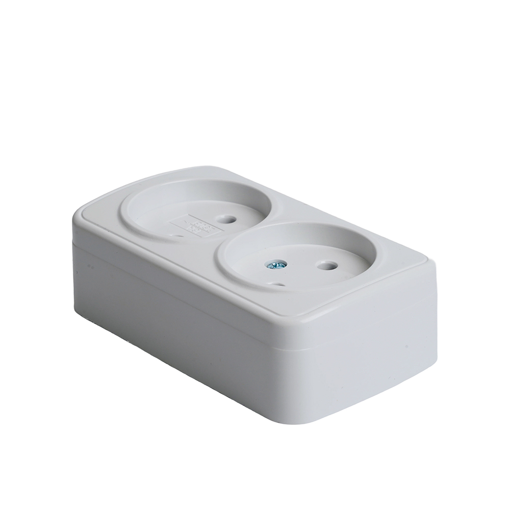 Розетка накладная 2-местная Stekker Basic PST10-502-20 50075 Розетка накладная 2-местная Stekker Basic PST10-502-20 50075