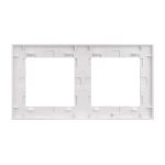 Рамка двухместная Arlight FRM-GLARE-GS-2-WH 043796
