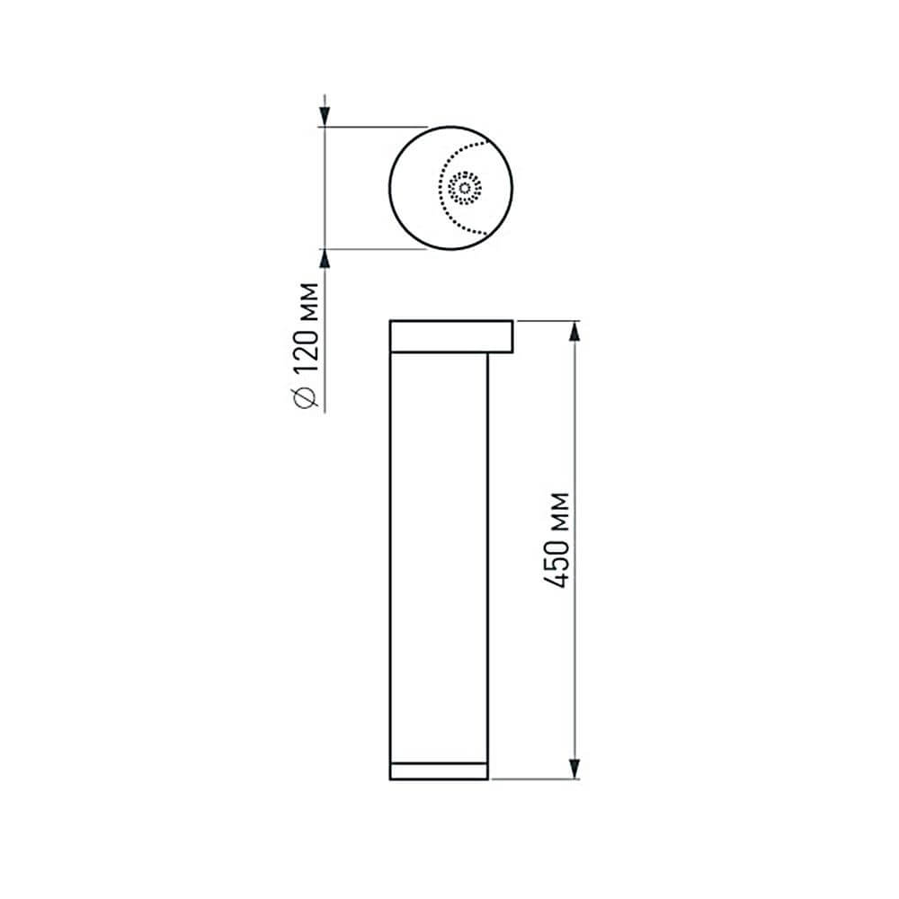 Уличный светильник Arlight LGD-Path-Round120-H450B-12W Warm White 020336 Уличный светильник Arlight LGD-Path-Round120-H450B-12W Warm White 020336