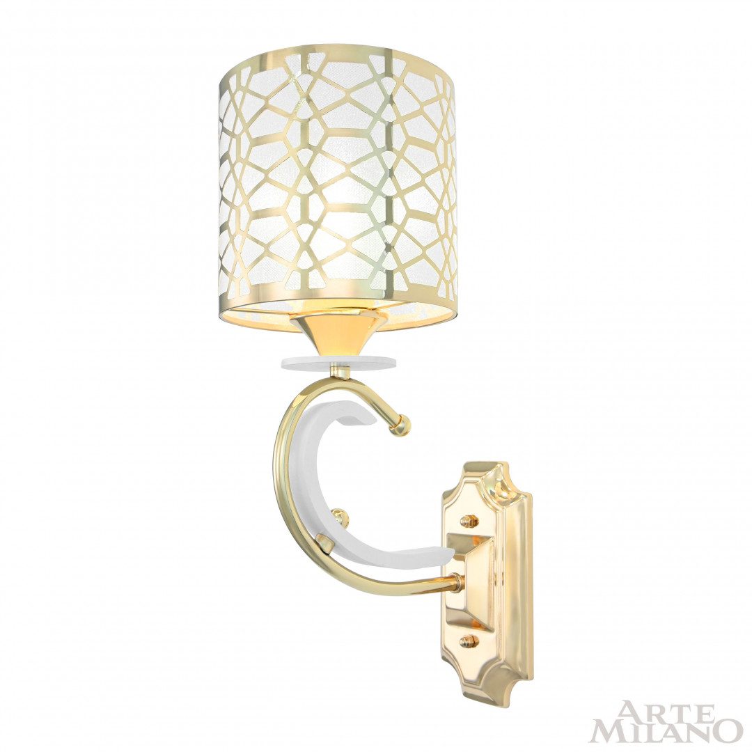 Бра Arte Milano Florentia-1237 301237/1W Wh/Gd Бра Arte Milano Florentia-1237 301237/1W Wh/Gd