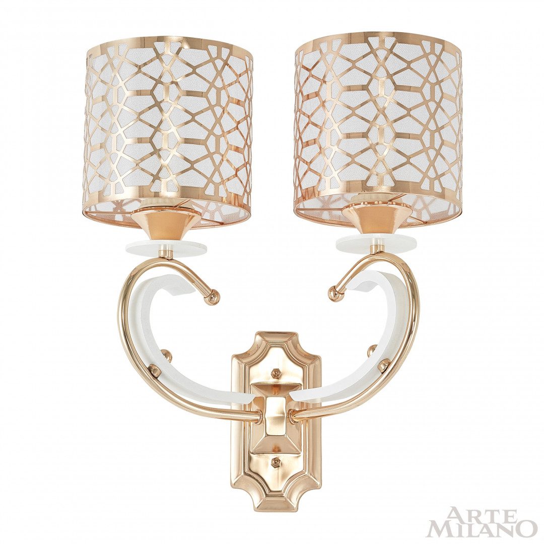 Бра Arte Milano Florentia-1237 301237/2W Wh/Gd Бра Arte Milano Florentia-1237 301237/2W Wh/Gd