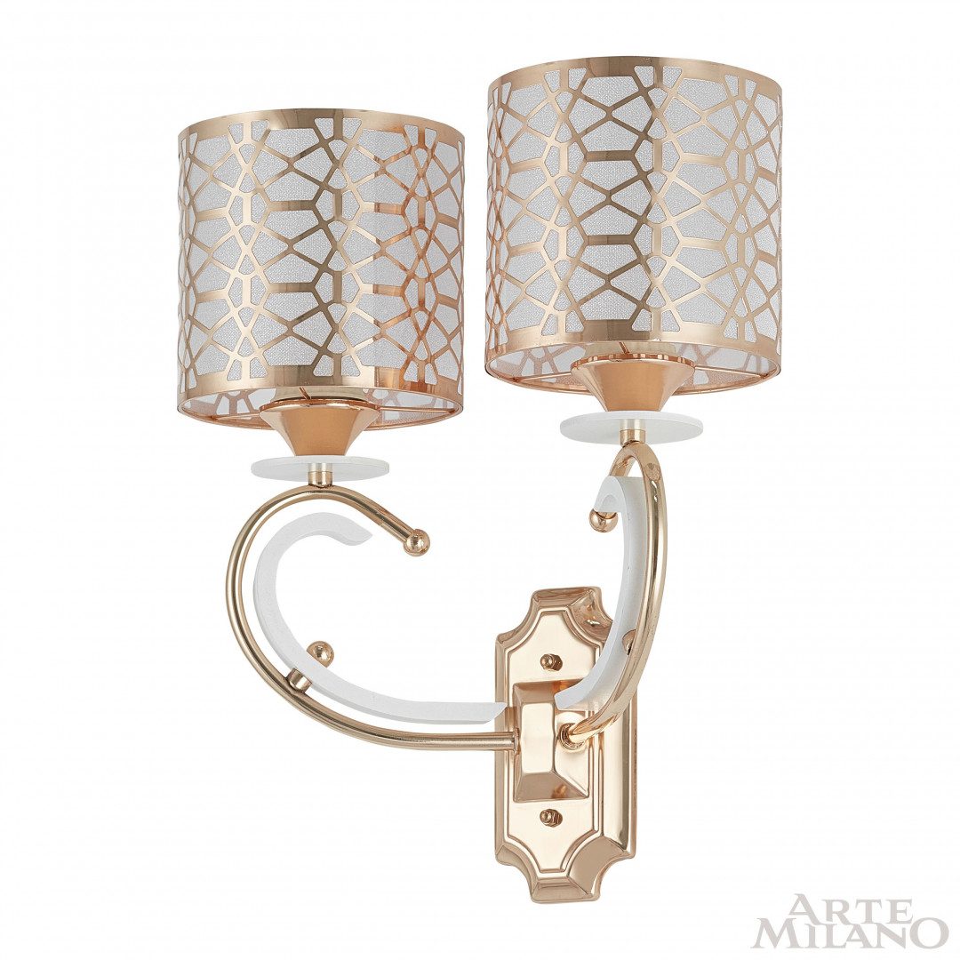Бра Arte Milano Florentia-1237 301237/2W Wh/Gd Бра Arte Milano Florentia-1237 301237/2W Wh/Gd