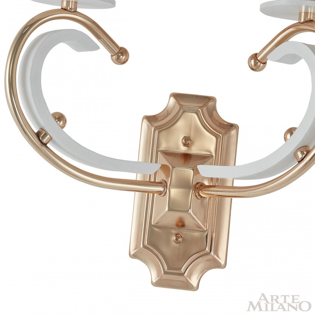 Бра Arte Milano Florentia-1237 301237/2W Wh/Gd Бра Arte Milano Florentia-1237 301237/2W Wh/Gd