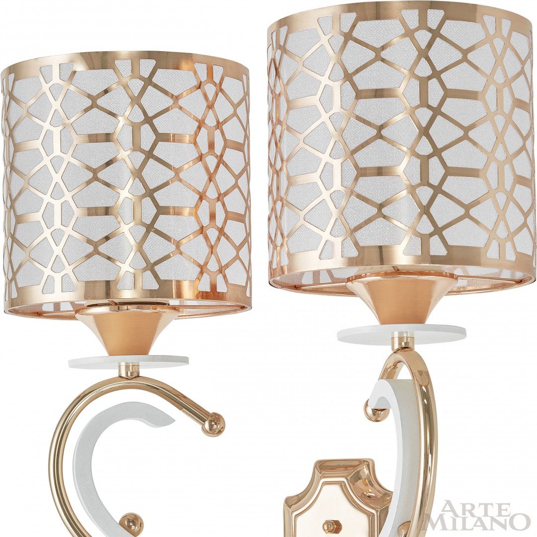 Бра Arte Milano Florentia-1237 301237/2W Wh/Gd Бра Arte Milano Florentia-1237 301237/2W Wh/Gd
