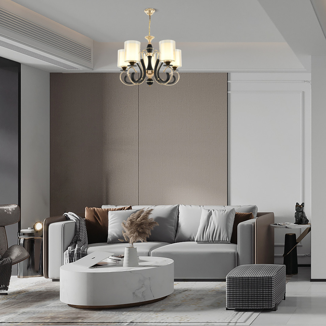 Подвесная люстра Arte Milano Florentia 302237/5 Bk/Gd Подвесная люстра Arte Milano Florentia 302237/5 Bk/Gd