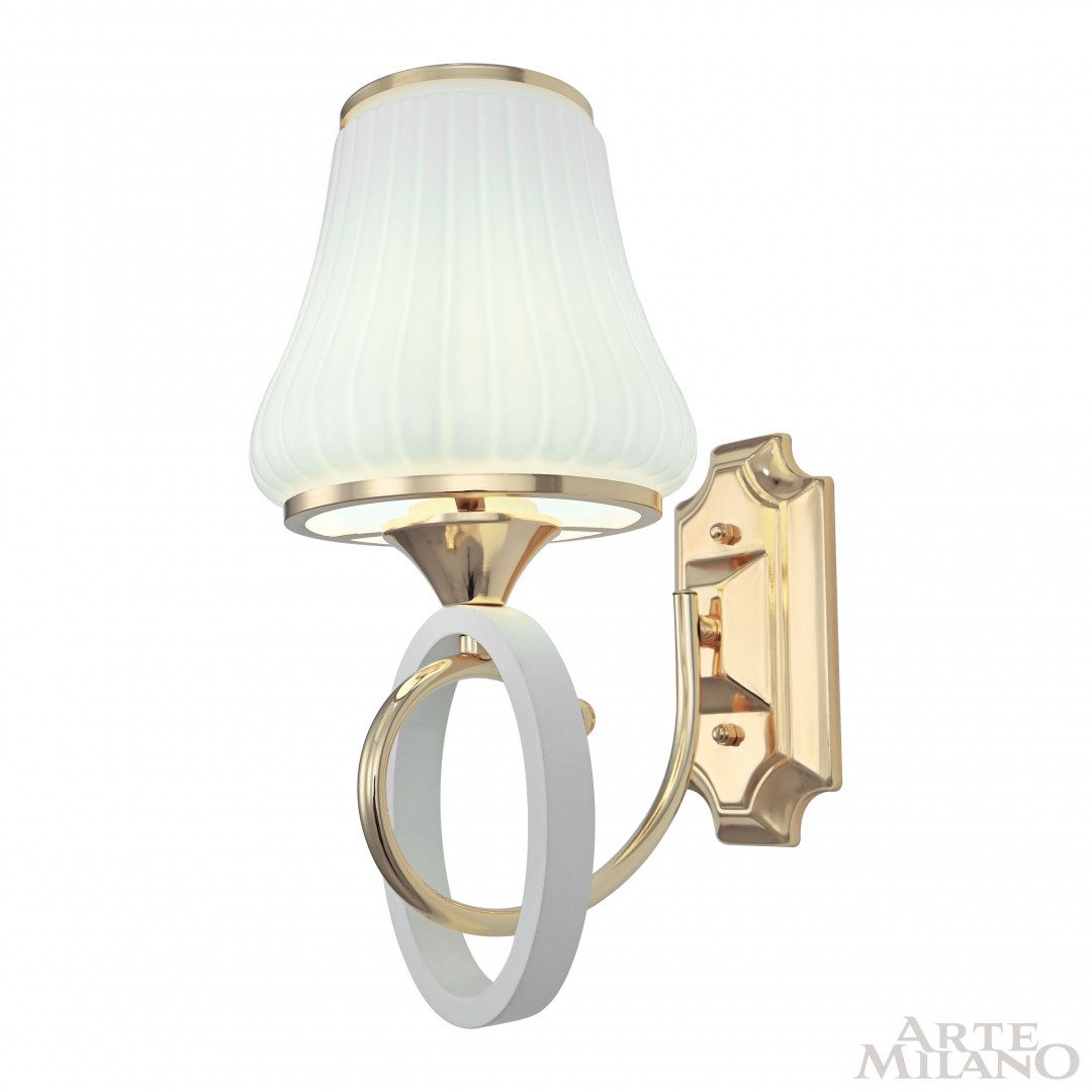 Бра Arte Milano Florentia-2387 302387/1W Wh/Gd Бра Arte Milano Florentia-2387 302387/1W Wh/Gd