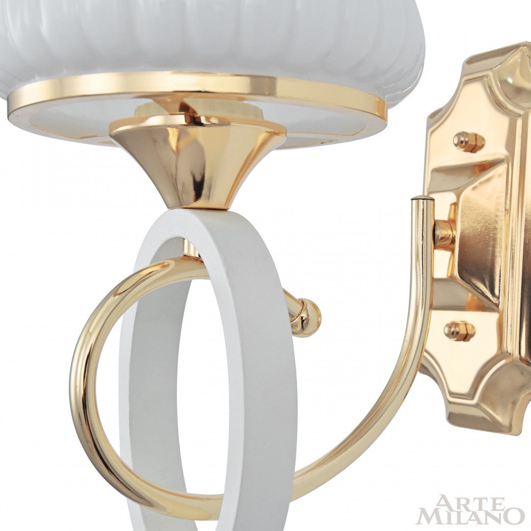 Бра Arte Milano Florentia-2387 302387/1W Wh/Gd Бра Arte Milano Florentia-2387 302387/1W Wh/Gd