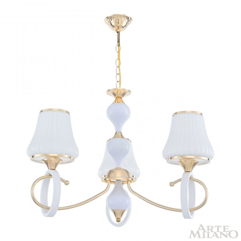 Подвесная люстра Arte Milano Florentia-2387 302387/3 Wh/Gd