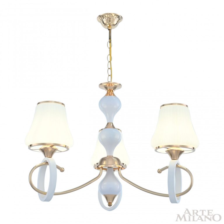 Подвесная люстра Arte Milano Florentia-2387 302387/3 Wh/Gd
