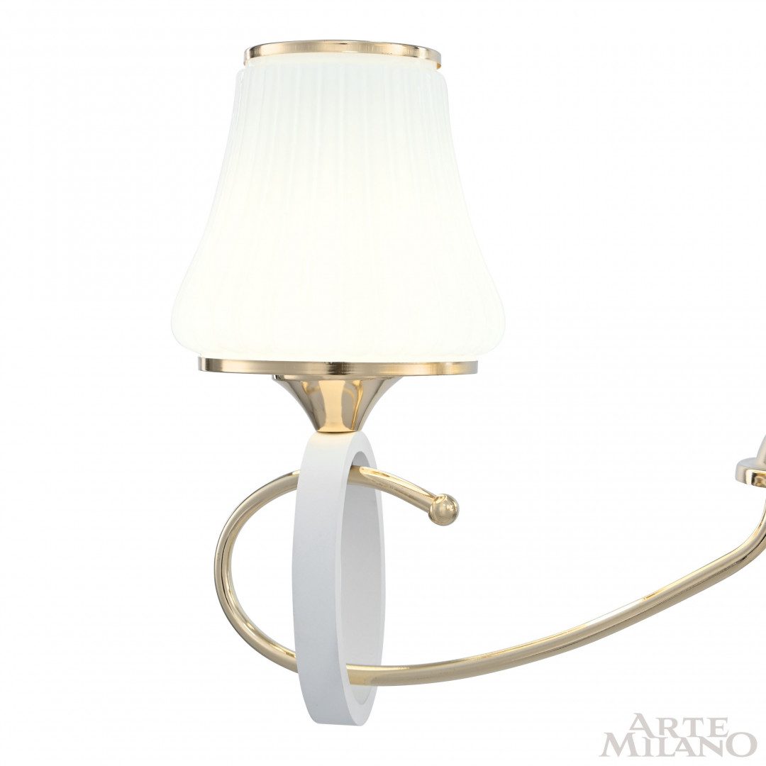Подвесная люстра Arte Milano Florentia-2387 302387/3 Wh/Gd Подвесная люстра Arte Milano Florentia-2387 302387/3 Wh/Gd