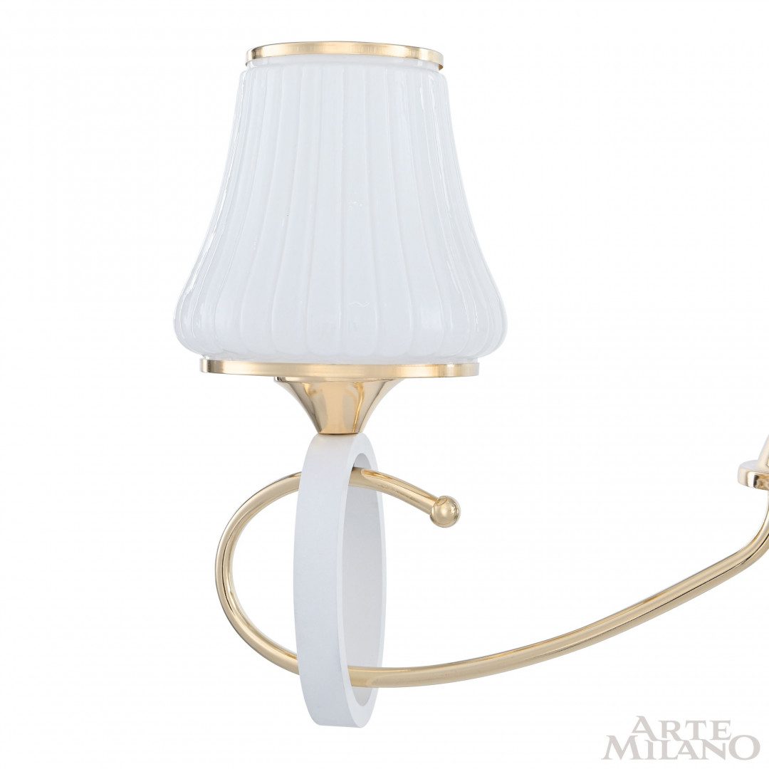 Подвесная люстра Arte Milano Florentia-2387 302387/3 Wh/Gd Подвесная люстра Arte Milano Florentia-2387 302387/3 Wh/Gd