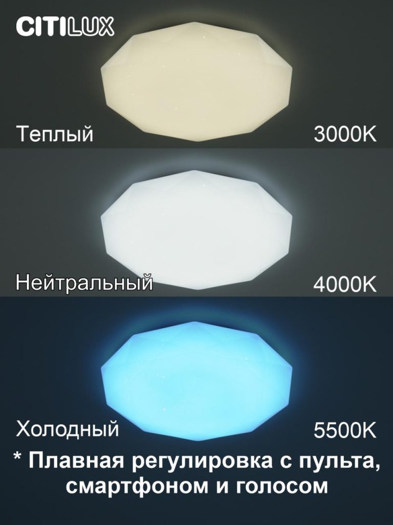 Потолочная люстра Citilux Астрон CL733480G