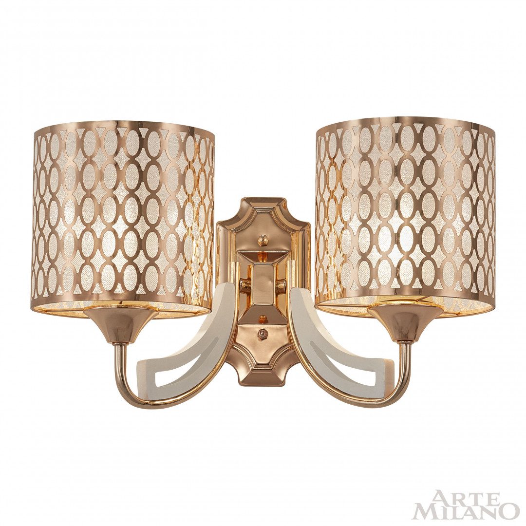 Бра Arte Milano Florentia-3387 303387/2W Wh/Gd Бра Arte Milano Florentia-3387 303387/2W Wh/Gd