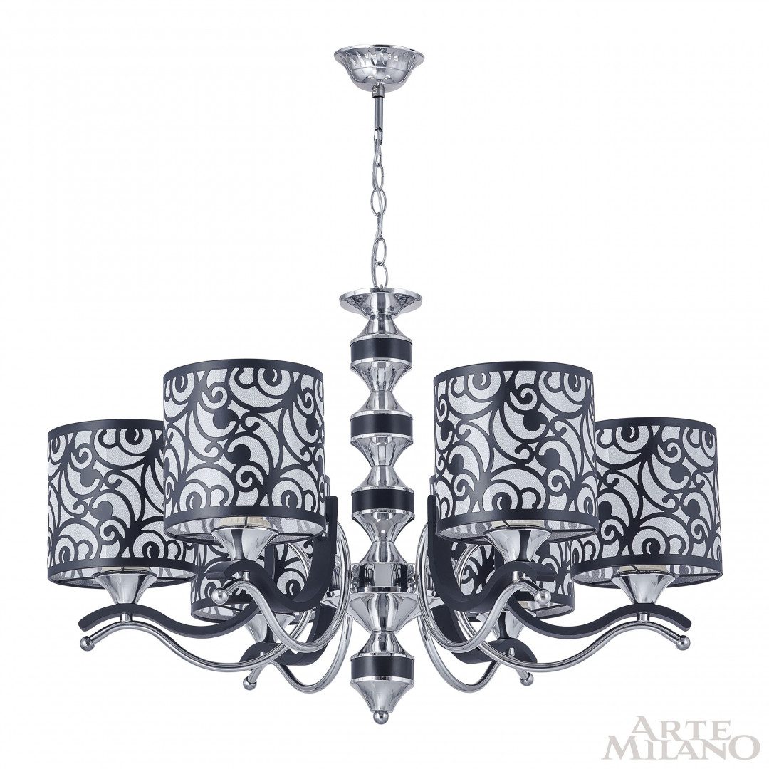 Подвесная люстра Arte Milano Florentia-4957 304957/6 Bk/Ni Подвесная люстра Arte Milano Florentia-4957 304957/6 Bk/Ni