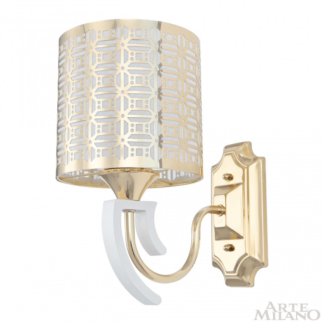 Бра Arte Milano Florentia-8857 308857/1W Wh/Gd Бра Arte Milano Florentia-8857 308857/1W Wh/Gd