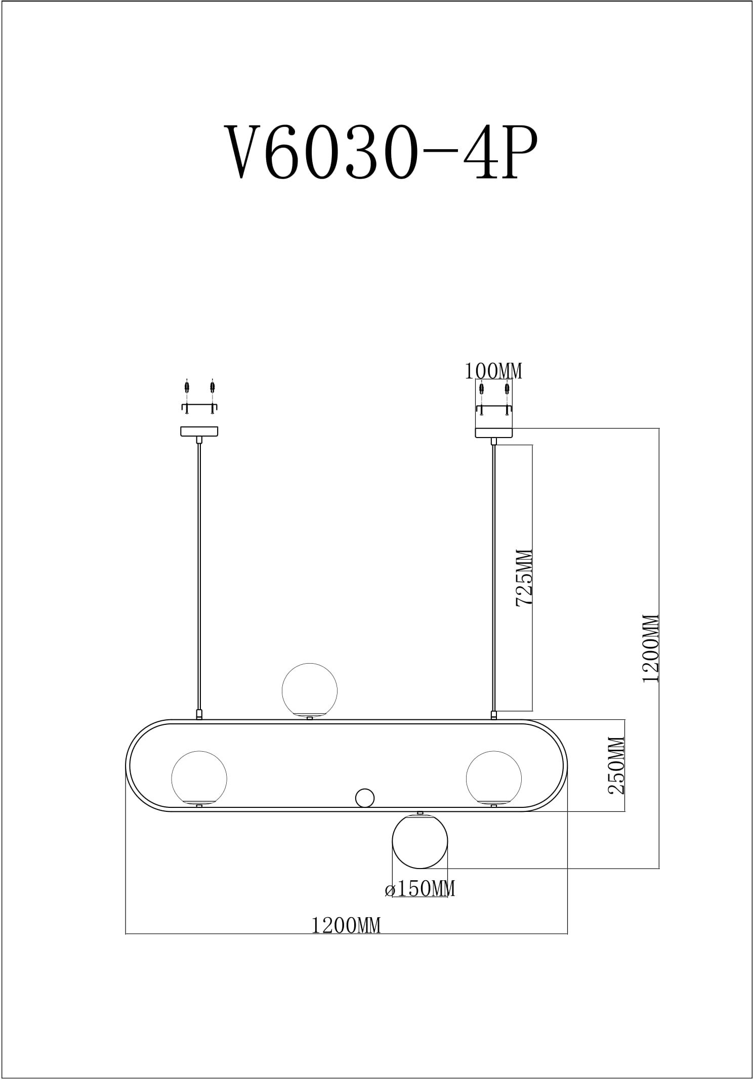 Подвесная люстра Moderli Miya V6030-4P Подвесная люстра Moderli Miya V6030-4P