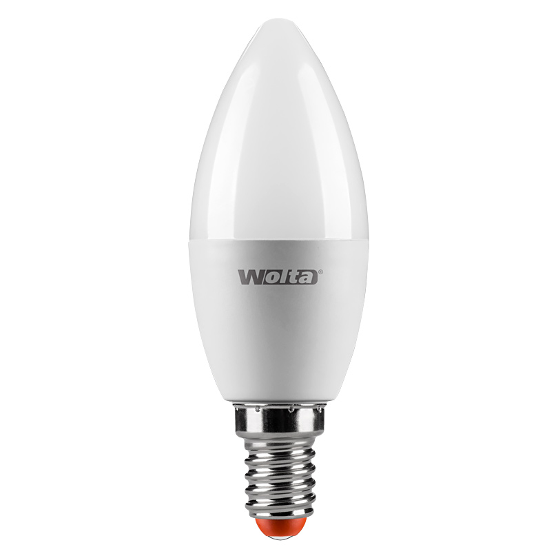 Светодиодная лампа WOLTA LX 8Вт 3000K Е14 свеча матовая 30YC8E14 Светодиодная лампа WOLTA LX 8Вт 3000K Е14 свеча матовая 30YC8E14