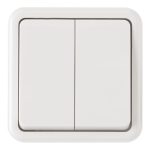 Выключатель двухклавишный Arte Milano 310.30-2.white
