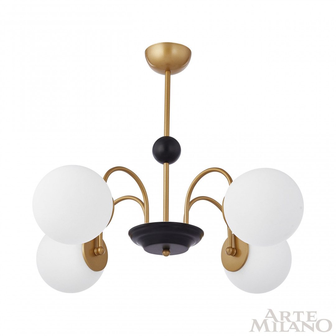 Люстра на штанге Arte Milano Napoli 312066/D700/4 BS/BK Люстра на штанге Arte Milano Napoli 312066/D700/4 BS/BK