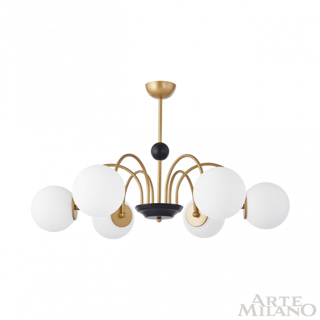 Люстра на штанге Arte Milano Napoli 312066/D850/6 BS/BK Люстра на штанге Arte Milano Napoli 312066/D850/6 BS/BK