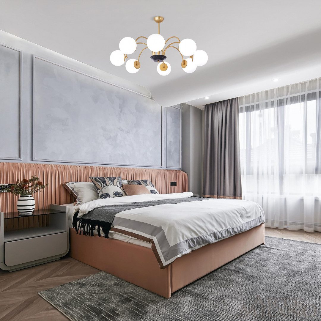 Люстра на штанге Arte Milano Napoli 312066/D940/8 BS/BK Люстра на штанге Arte Milano Napoli 312066/D940/8 BS/BK