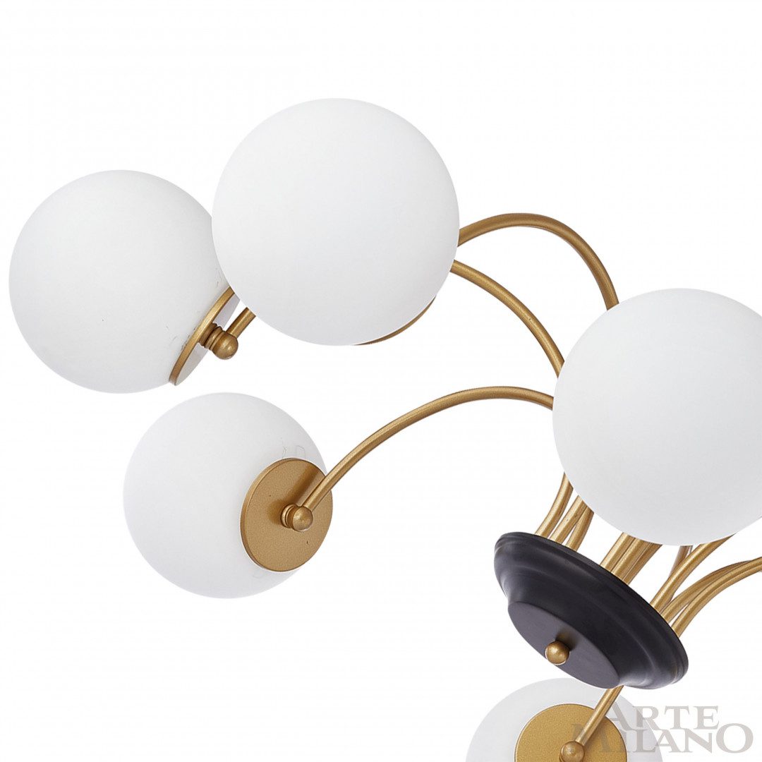 Люстра на штанге Arte Milano Napoli 312066/D940/8 BS/BK Люстра на штанге Arte Milano Napoli 312066/D940/8 BS/BK