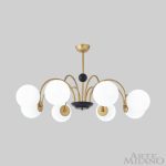 Люстра на штанге Arte Milano Napoli 312066/D940/8 BS/BK