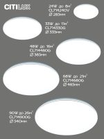 Потолочная светодиодная люстра Citilux Симпла CL714330G