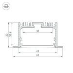 Алюминиевый профиль Arlight ARH-Power-W35-3000 Anod 036136