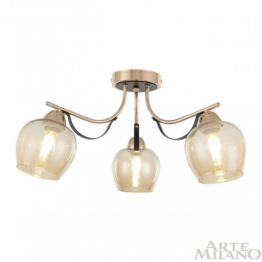 Потолочная люстра Arte Milano Amalfi 322306/3 FG+BK Потолочная люстра Arte Milano Amalfi 322306/3 FG+BK