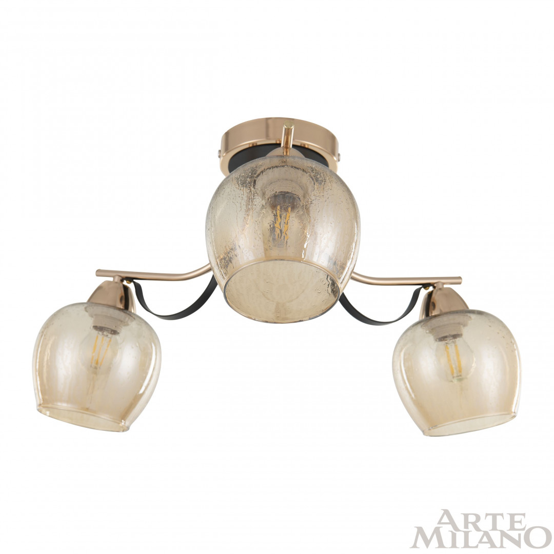 Потолочная люстра Arte Milano Amalfi 322306/3 FG+BK Потолочная люстра Arte Milano Amalfi 322306/3 FG+BK