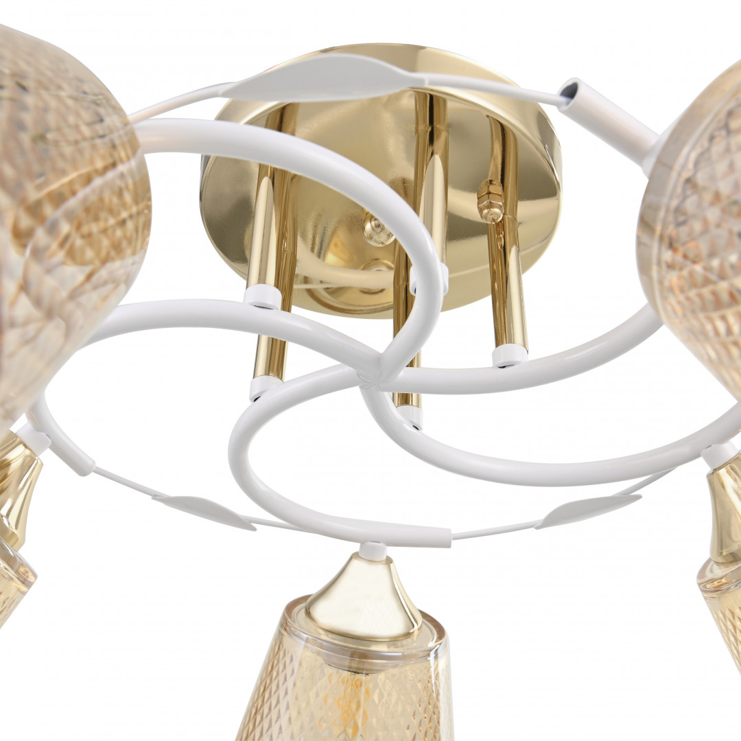 Потолочная люстра Arte Milano Amalfi 323006/5 FG+WT Потолочная люстра Arte Milano Amalfi 323006/5 FG+WT