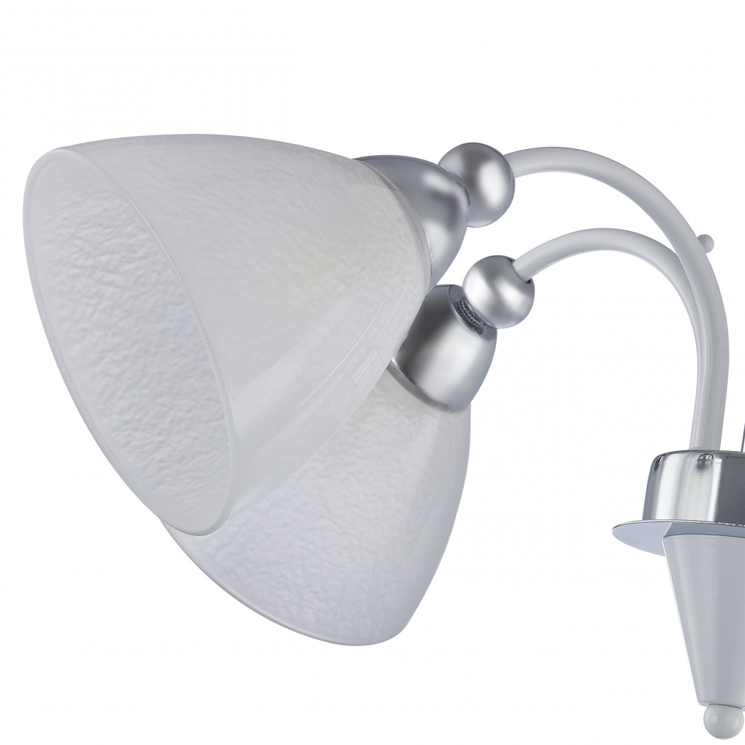 Люстра на штанге Arte Milano Napoli 326008/5 WH+CR Люстра на штанге Arte Milano Napoli 326008/5 WH+CR