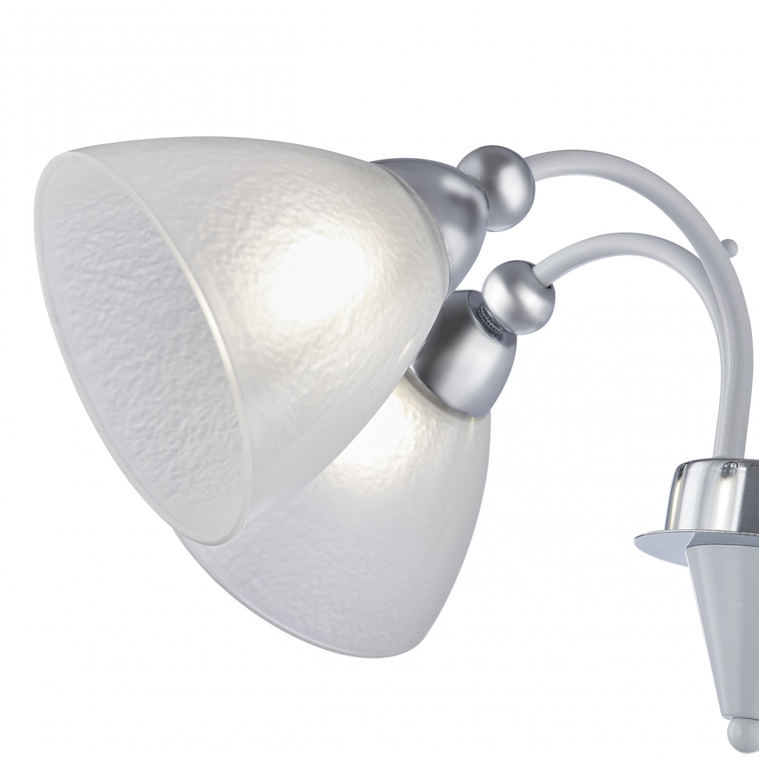 Люстра на штанге Arte Milano Napoli 326008/5 WH+CR Люстра на штанге Arte Milano Napoli 326008/5 WH+CR