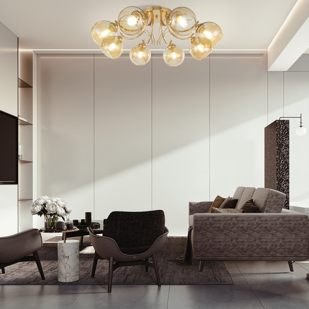 Потолочная люстра Arte Milano Napoli 330566/8 FGD Потолочная люстра Arte Milano Napoli 330566/8 FGD