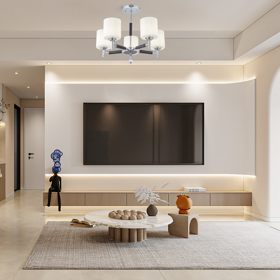 Люстра на штанге Arte Milano Napoli 332220/5 CR Люстра на штанге Arte Milano Napoli 332220/5 CR