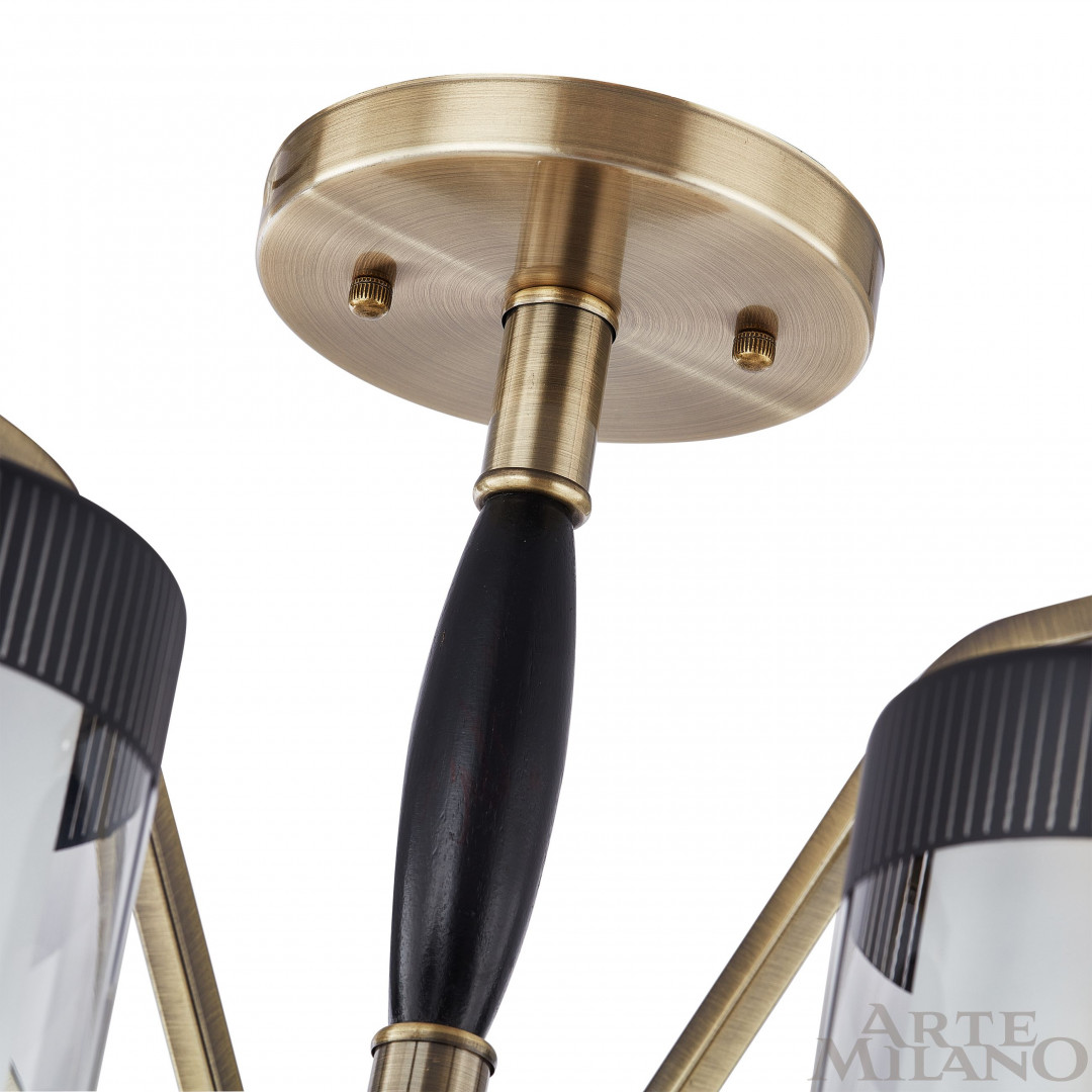 Люстра на штанге Arte Milano Napoli 332646/5 AB+BK Люстра на штанге Arte Milano Napoli 332646/5 AB+BK