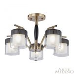 Люстра на штанге Arte Milano Napoli 332646/5 AB+BK